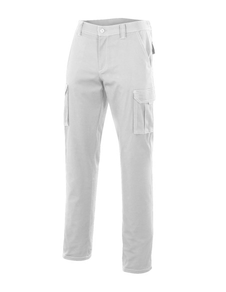 PANTALON MULTIBOLSILLOS. BLANCO TALLA 34-60